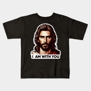 I Am With You Jesus Christ Bible Quote WWJD Kids T-Shirt